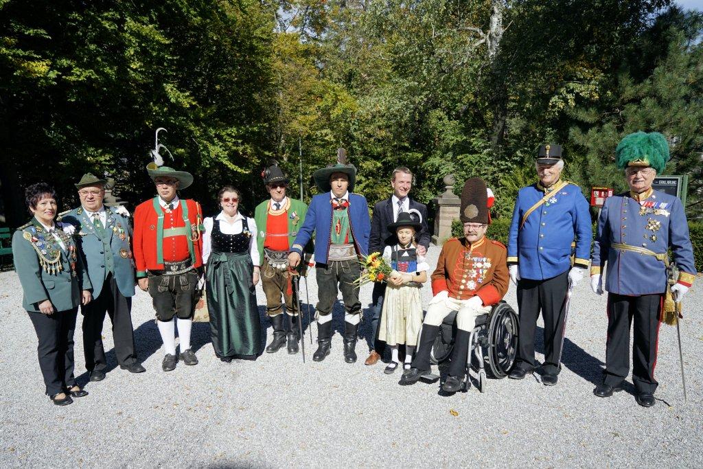Vizebürgermeister Christoph Kaufmann beim landesüblichen Empfang anlässlich des  17. Kameradentreffens der Vereinigten Traditionsverbände Mitteleuropas (VTM) am 03. und 04. Oktober 2015 am Berg Isel in Innsbruck.